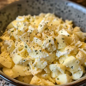 Adding celery and dill to high protein healthy egg salad