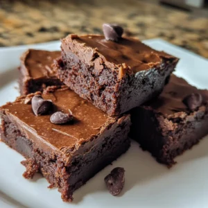 Freshly baked high protein sweet potato brownies cooling before slicing into squares.