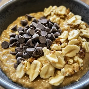 Folding chocolate chips into high protein banana bread cookie dough
