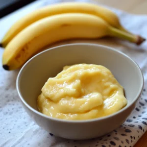 Mashing ripe banana for high protein banana bread cookies