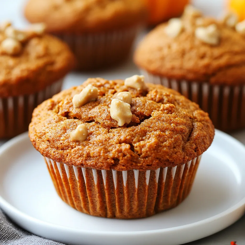High protein pumpkin muffins without protein powder with whole-food ingredients